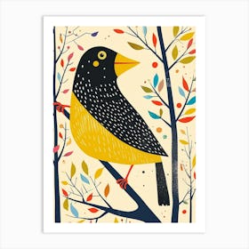 Yellow Crow 2 Art Print