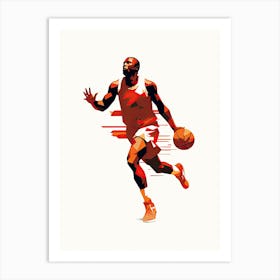 Basketball Player 2 Art Print