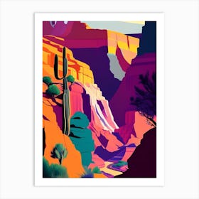 Grand Canyon National Park United States Of America Pop Matisse Art Print