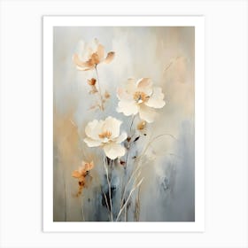 White Flowers 11 Art Print