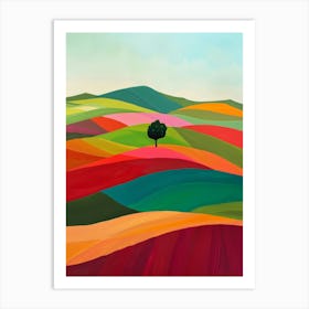 Tree In A Field 2 Art Print