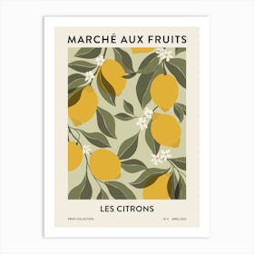 Fruit Market - Lemons Art Print