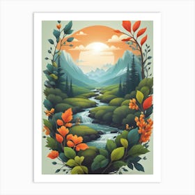 Autumn Landscape 1 Art Print