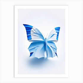 Holly Blue Butterfly Origami Style 1 Art Print