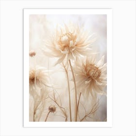 Boho Dried Flowers Passionflower 1 Art Print