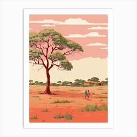 Malawi Travel Illustration Art Print