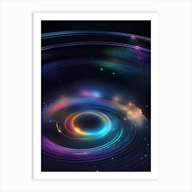 Abstract Space Background 3 Art Print