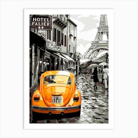 Car and Hotel Faller Art Print