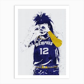 Ja Morant Memphis Grizzlies Art Print