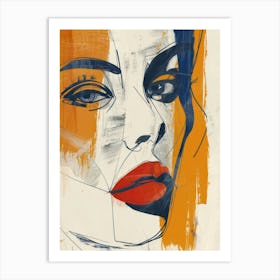 'The Face Of A Woman' 7 Art Print