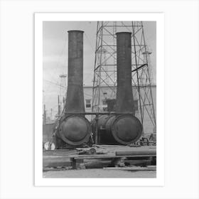 Steam Boilers At Oil Well, Kilgore, Texas By Russell Lee Art Print