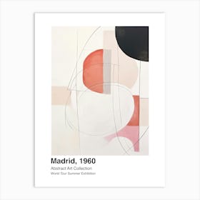 World Tour Exhibition, Abstract Art, Madrid, 1960 4 Art Print