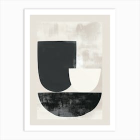 Black And White Abstract Painting Art Print