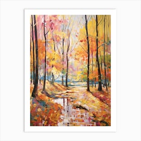 Autumn Gardens Painting Bois Des Moutiers France Art Print