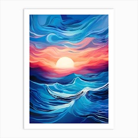 Abstract Of The Sea Art Print