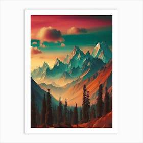 Mountain Landscape Art Print