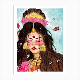 Hindu Goddess Art Print