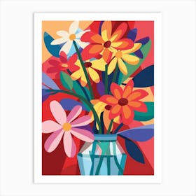 Flowers In A Vase 156 Art Print