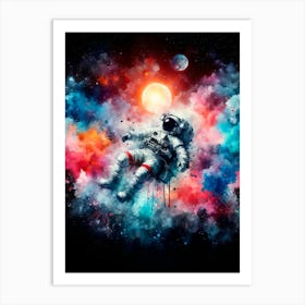 Space Painting Art Print