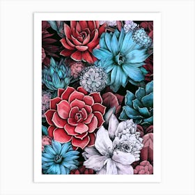 Succulents nature flora Art Print