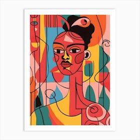 Afro-American Woman Art Print