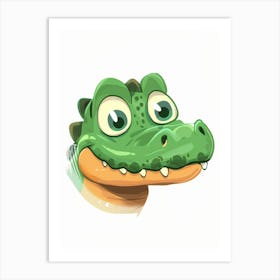 Alligator Head 5 Art Print