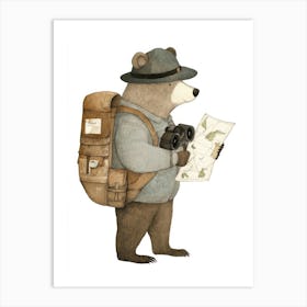 Cute Children Wall Art Bear Art Print