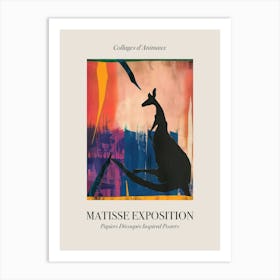 Kangaroo 2 Matisse Inspired Exposition Animals Poster Art Print