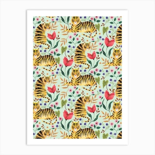 Tiger Pattern Art Print