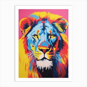Lion Pop Art 4 Art Print