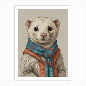 Ferret 10 Art Print