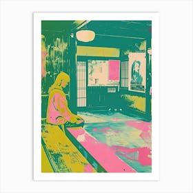 Nozawa Japan Duotone Silkscreen Art Print