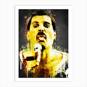 Freddie Mercury Smile Art Print
