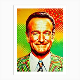 Robin Williams Colourful Pop Movies Art Movies Art Print