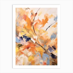 Autumn Gold Abstract Painting 6 Art Print