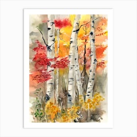 Birch Trees Art Print