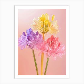 Dreamy Inflatable Flowers Agapanthus 4 Art Print