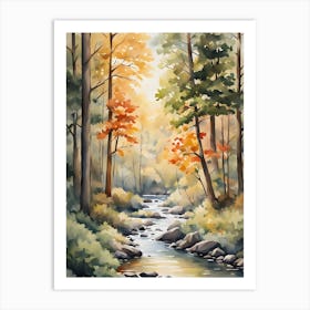 Autumn In The Woods 3 Art Print