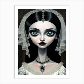 Gothic Bride Art Print