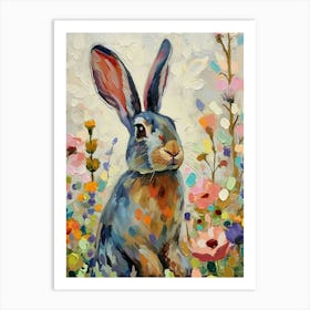 Polish Rex Rabbit Painting 4 Art Print