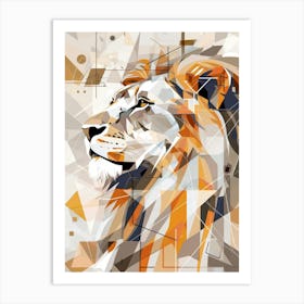 Abstract Lion 6 Art Print