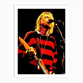 Nirvana kurt cobain 3 Art Print