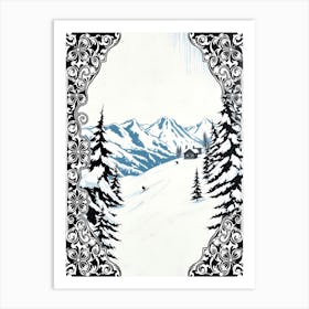 Snow Scene Art Print