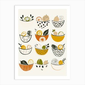 Fruit Bowls Art Print