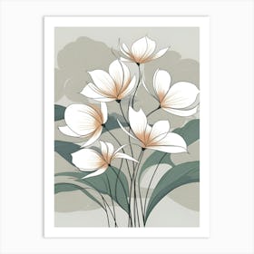 Lotus Flowers Art Print