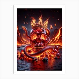 King Of Fire Art Print