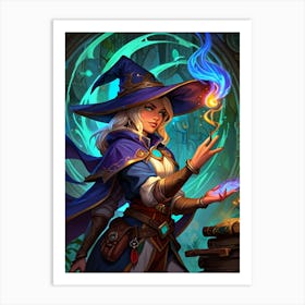 Wizard In A Hat 1 Art Print