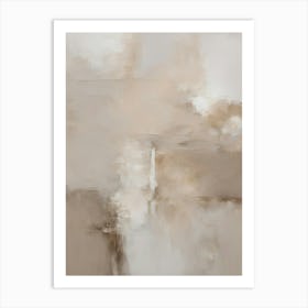 Abstract Neutral Beige Painting Poster