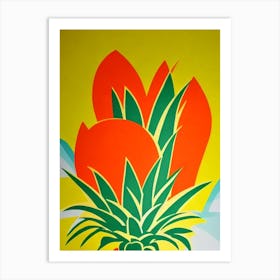 Abstract Pineapple Art Print