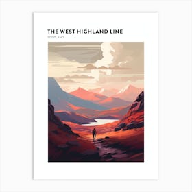 The West Highland Line Scotland 7 Hiking Trail Landscape Poster Art Print